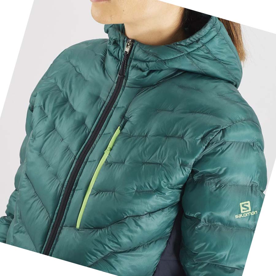 Chaquetas Salomon OUTPEAK PRIMALOFT INSULATED Mujer Verdes | MX 2443BEX